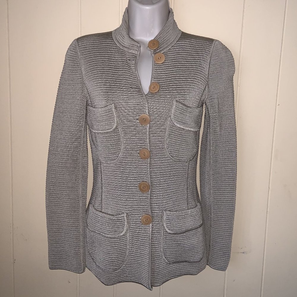 GIORGIO ARMANI *Beautiful* Italian Soft Beige Jacket Coat Size 2